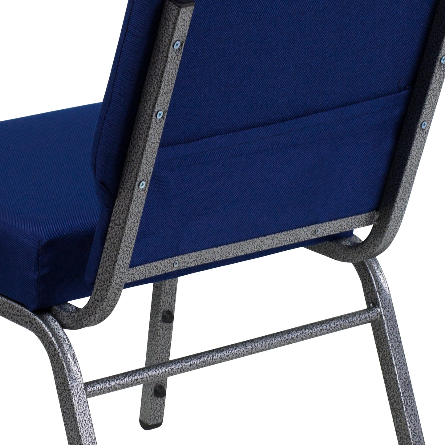 Navy Blue Fabric Church Chair FD-CH0221-4-SV-NB24-GG