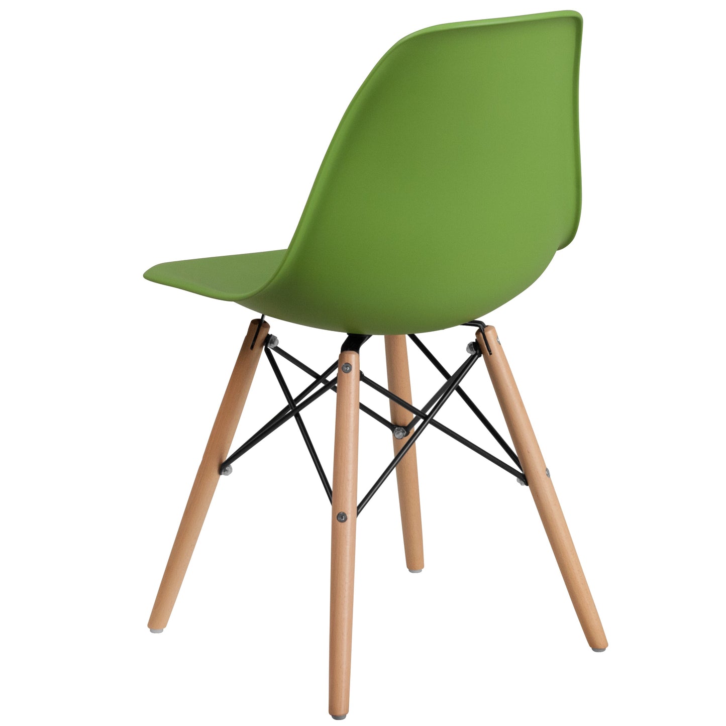 Green Plastic/Wood Chair FH-130-DPP-GN-GG