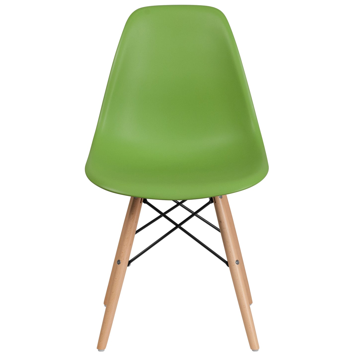 Green Plastic/Wood Chair FH-130-DPP-GN-GG