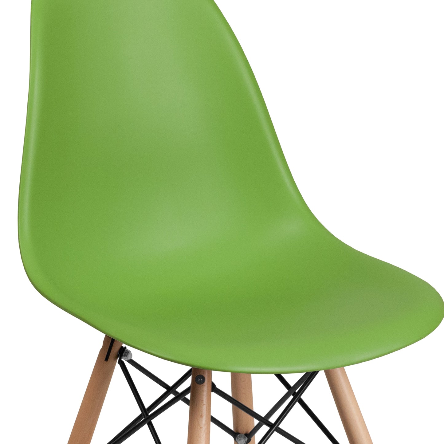 Green Plastic/Wood Chair FH-130-DPP-GN-GG