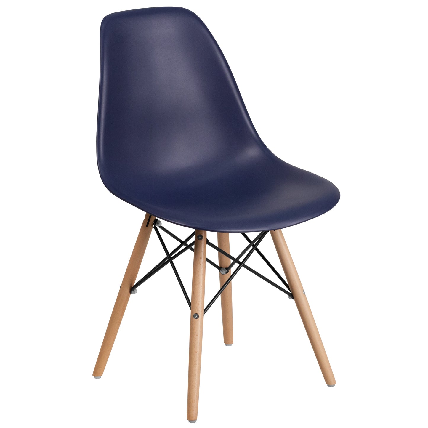 Navy Plastic/Wood Chair FH-130-DPP-NY-GG