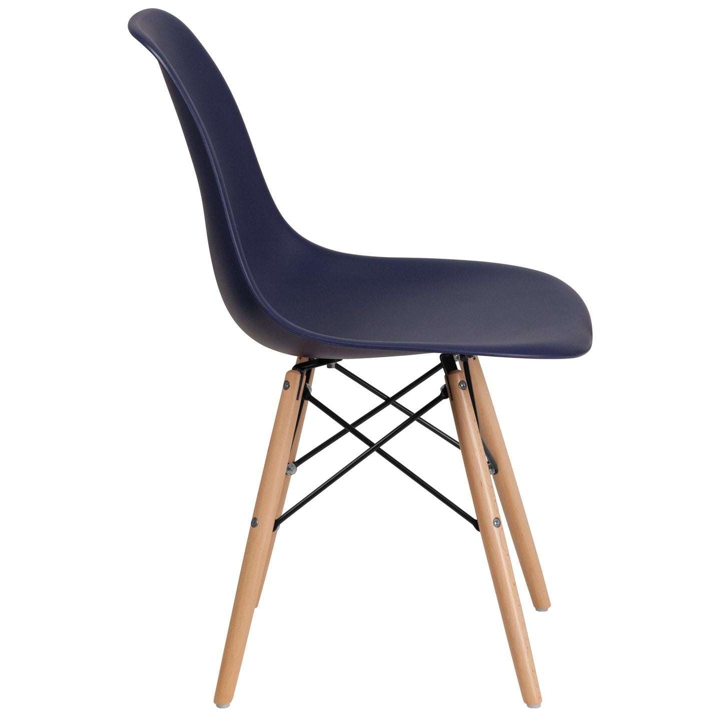 Navy Plastic/Wood Chair FH-130-DPP-NY-GG