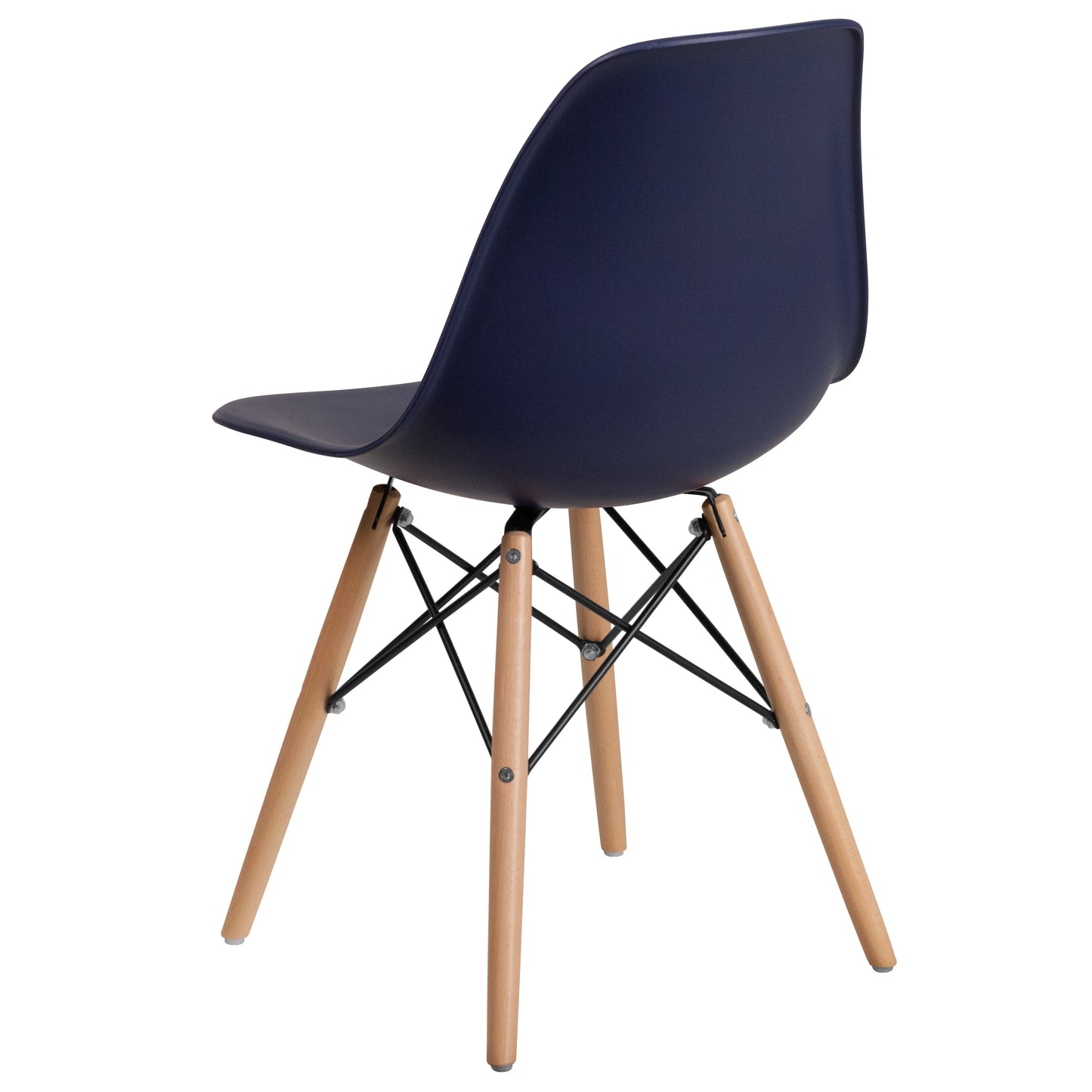 Navy Plastic/Wood Chair FH-130-DPP-NY-GG