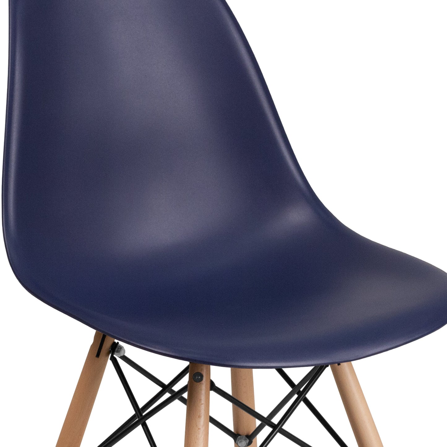 Navy Plastic/Wood Chair FH-130-DPP-NY-GG