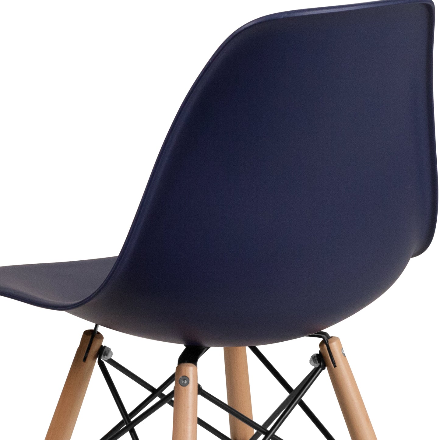 Navy Plastic/Wood Chair FH-130-DPP-NY-GG