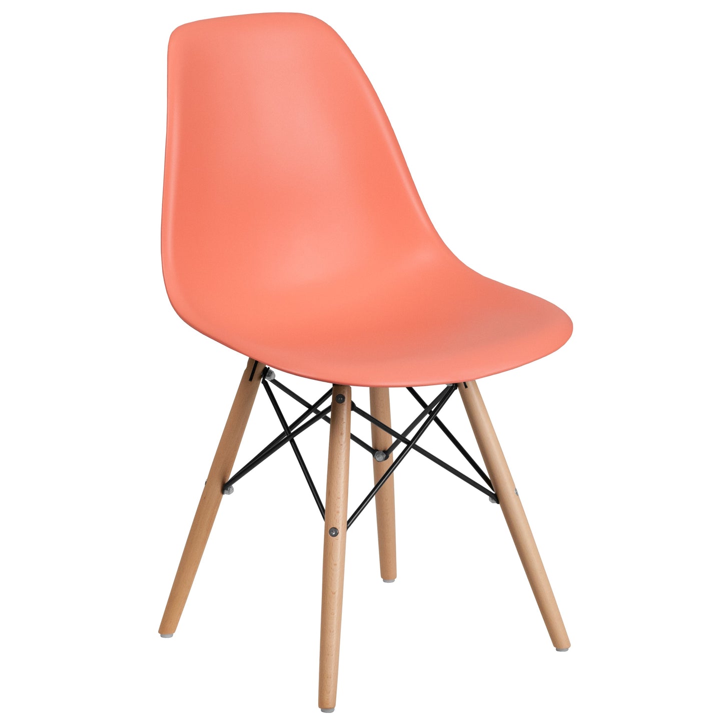 Peach Plastic/Wood Chair FH-130-DPP-PE-GG