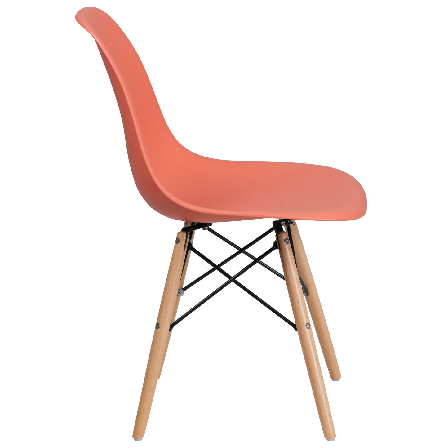 Peach Plastic/Wood Chair FH-130-DPP-PE-GG