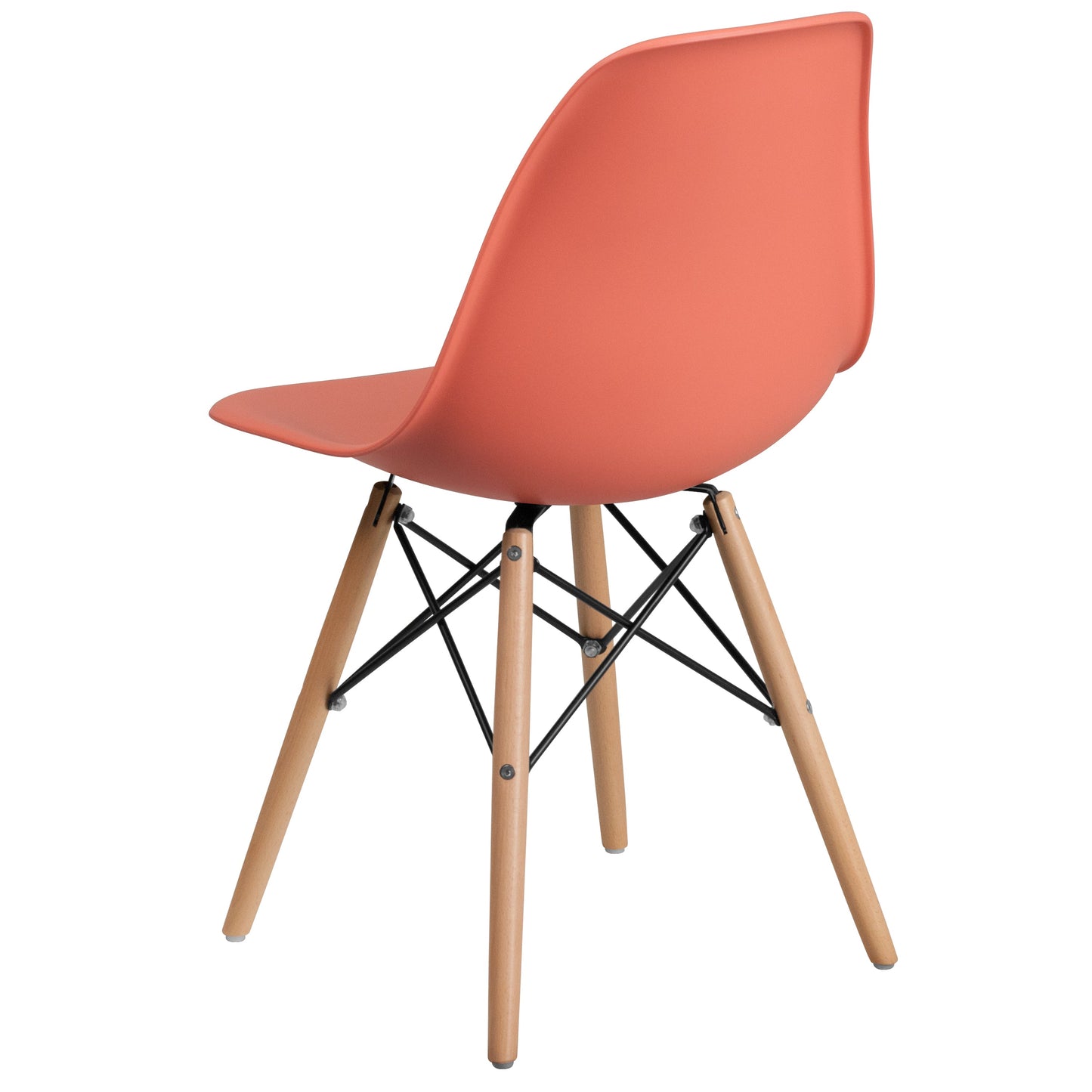 Peach Plastic/Wood Chair FH-130-DPP-PE-GG