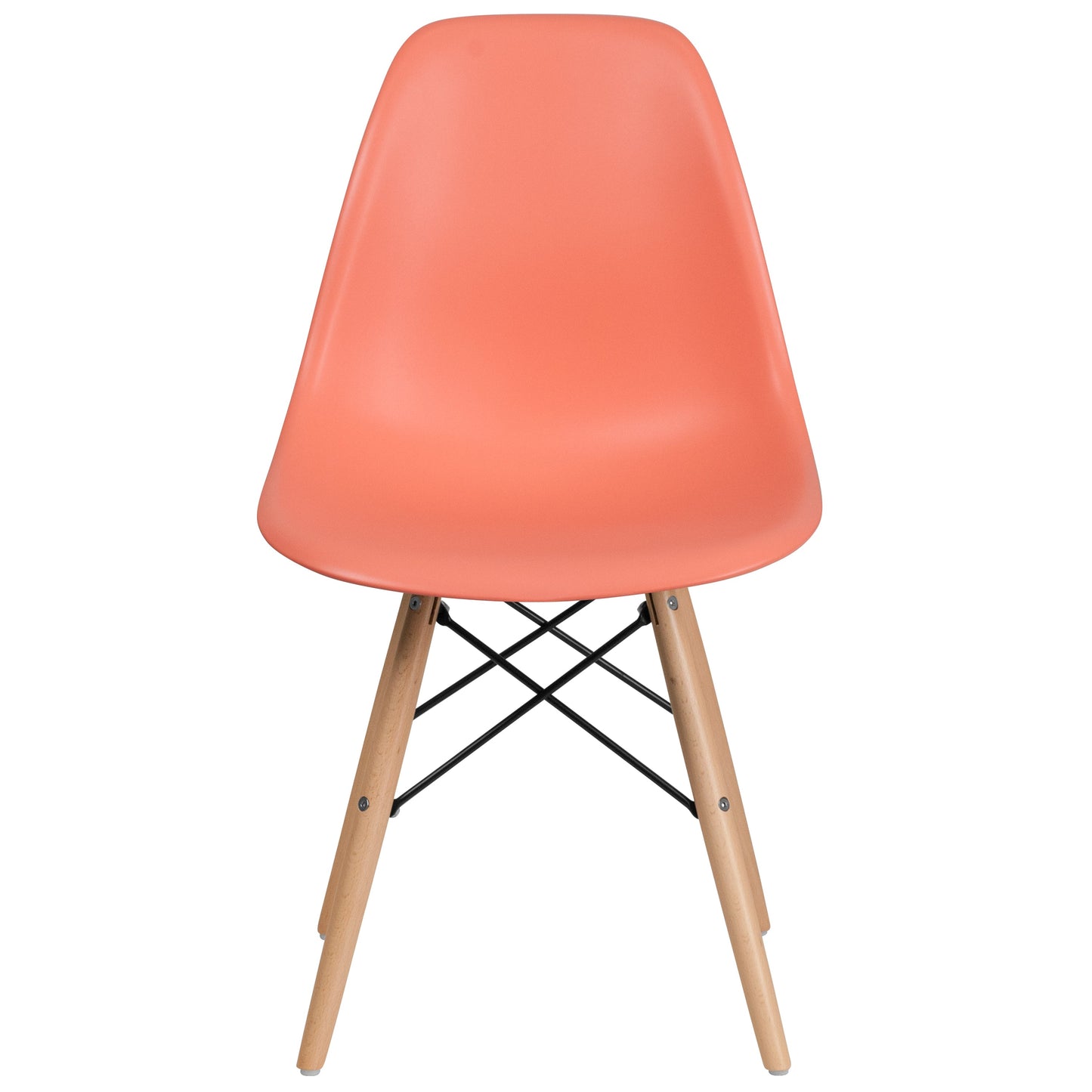 Peach Plastic/Wood Chair FH-130-DPP-PE-GG