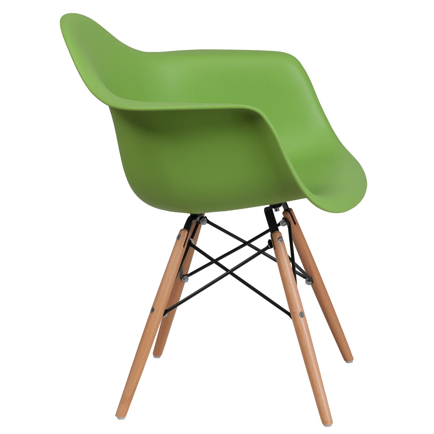 Green Plastic/Wood Chair FH-132-DPP-GN-GG