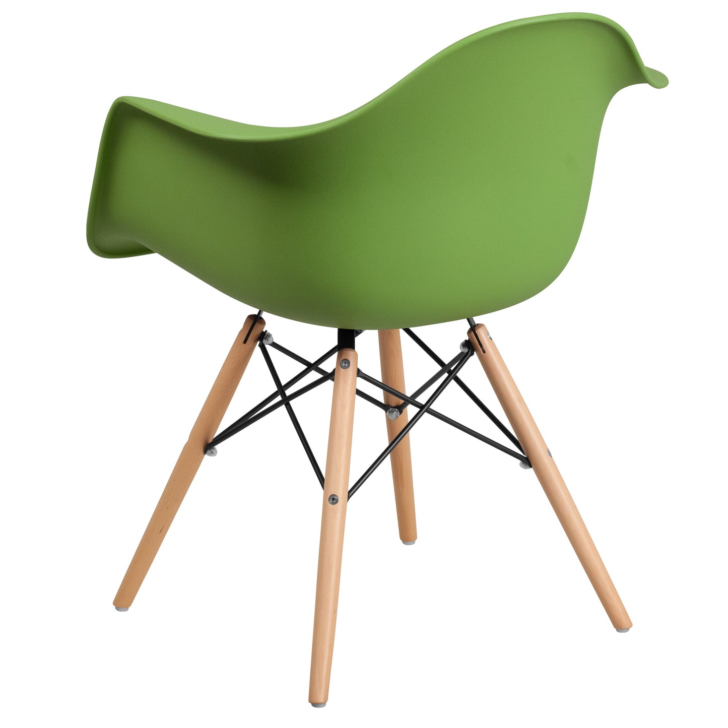 Green Plastic/Wood Chair FH-132-DPP-GN-GG