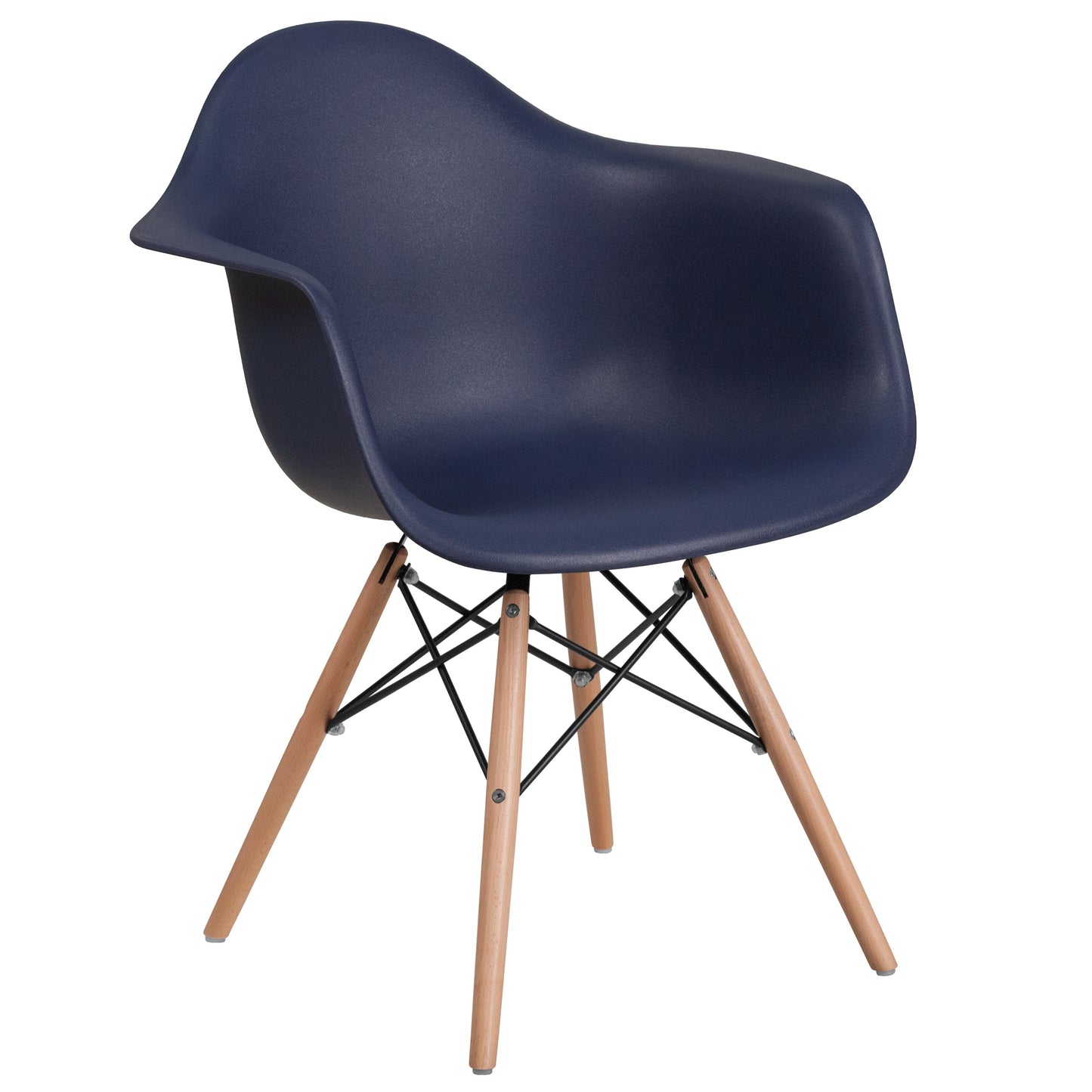 Navy Plastic/Wood Chair FH-132-DPP-NY-GG