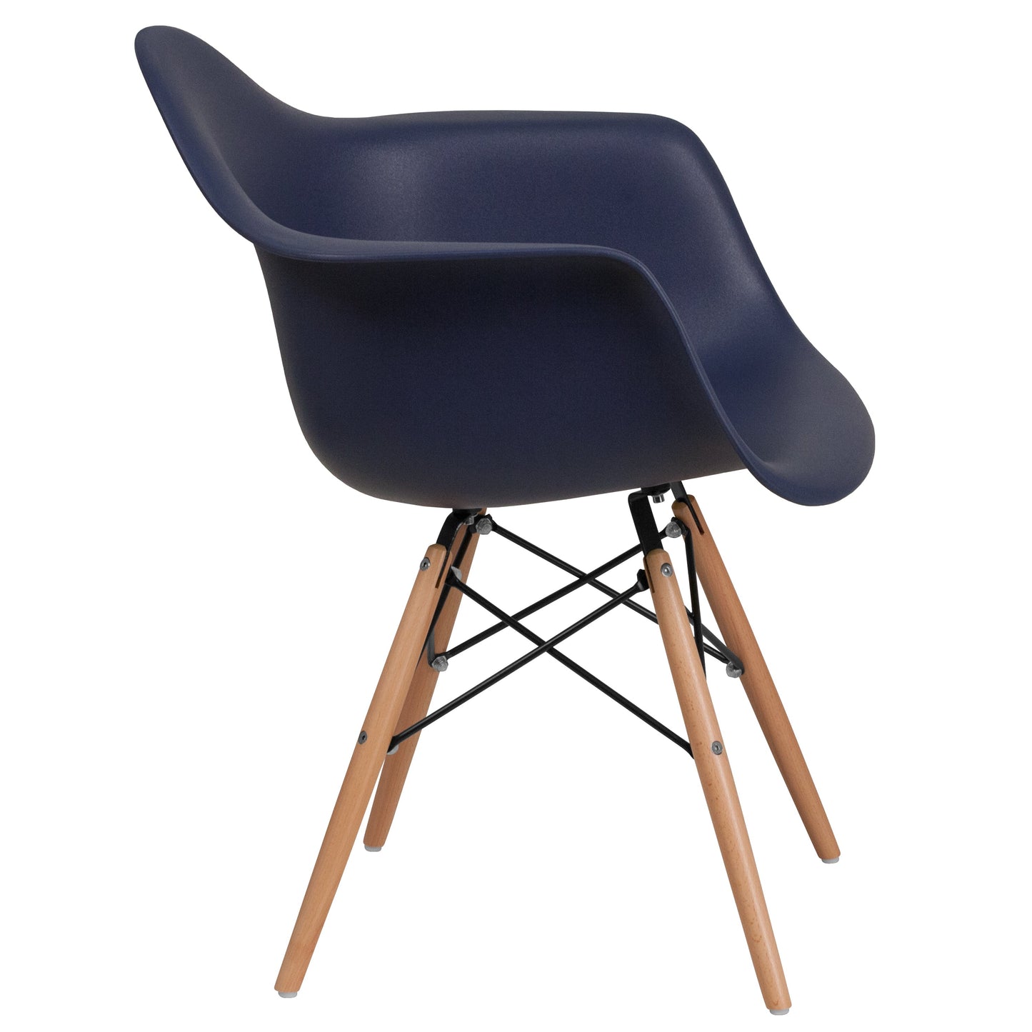 Navy Plastic/Wood Chair FH-132-DPP-NY-GG