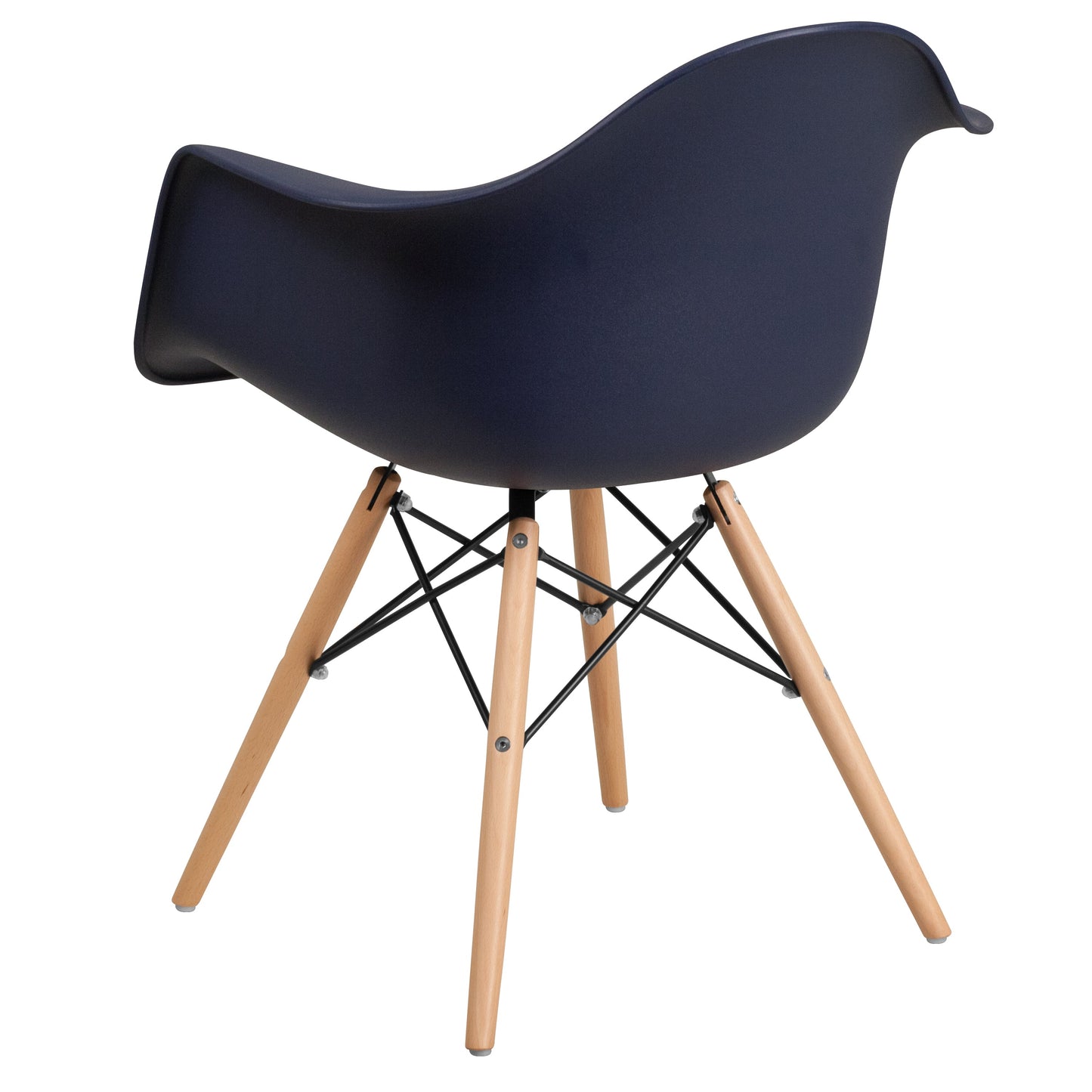 Navy Plastic/Wood Chair FH-132-DPP-NY-GG