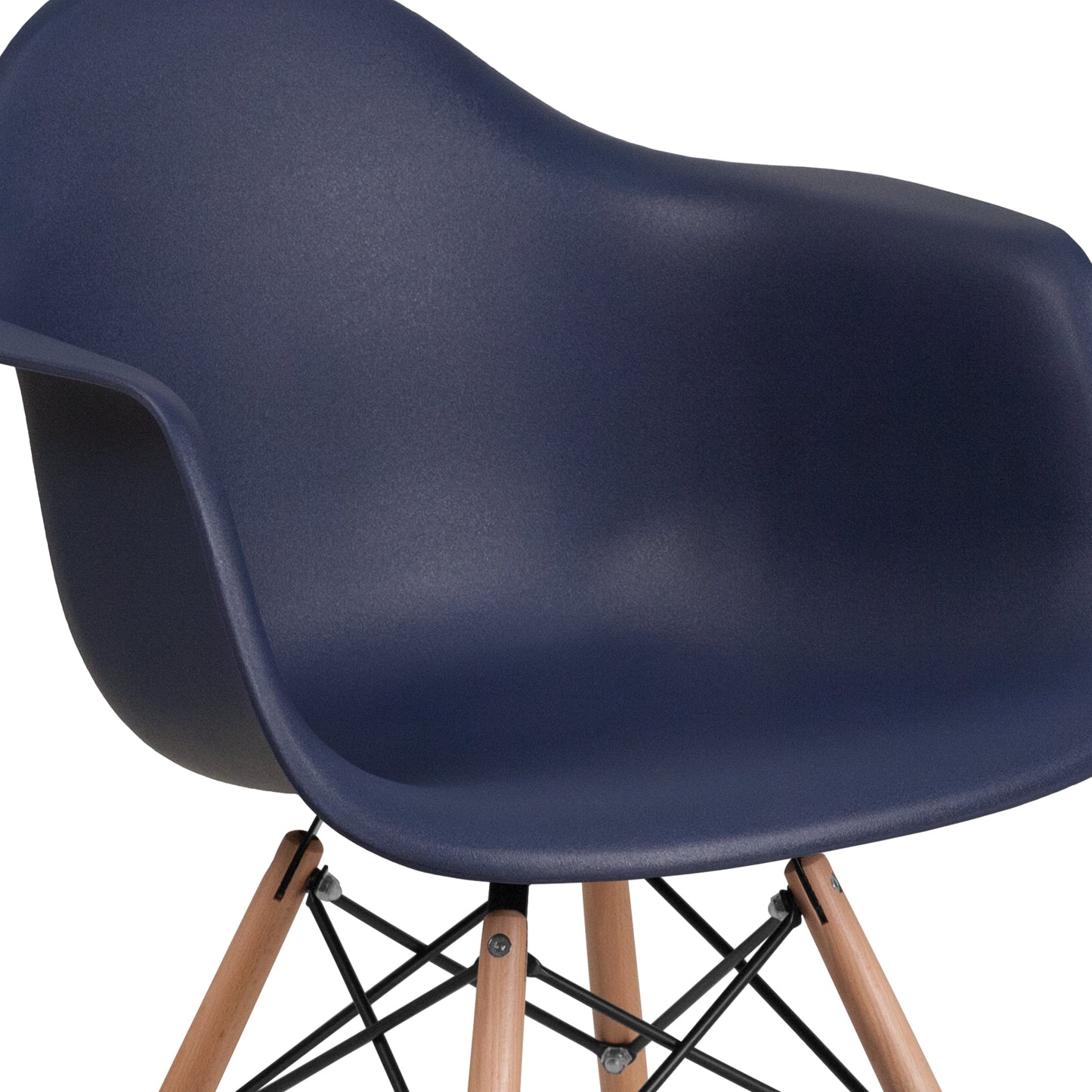 Navy Plastic/Wood Chair FH-132-DPP-NY-GG