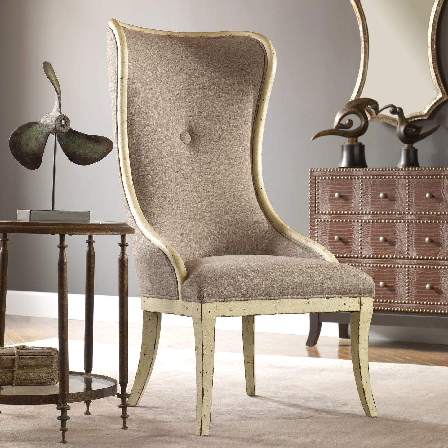 Uttermost Selam Aged Wing Chair