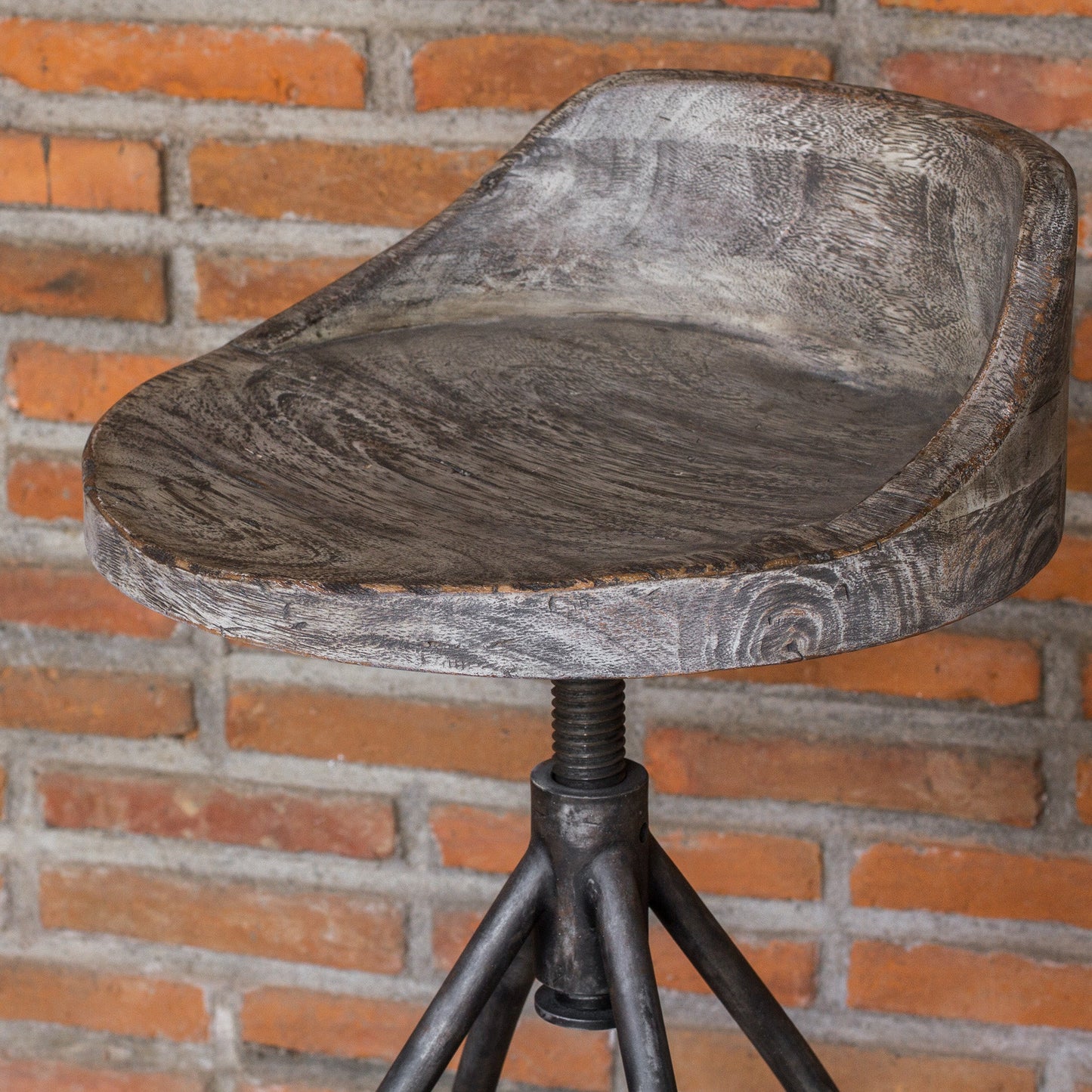 Uttermost Kairu Wooden Bar Stool