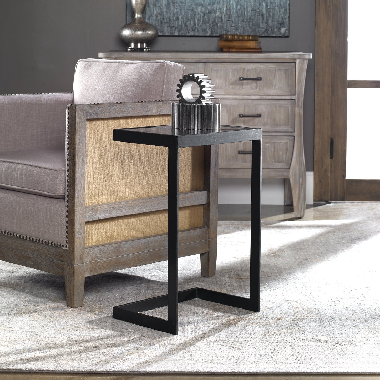 Uttermost Windell Cantilever Accent Table