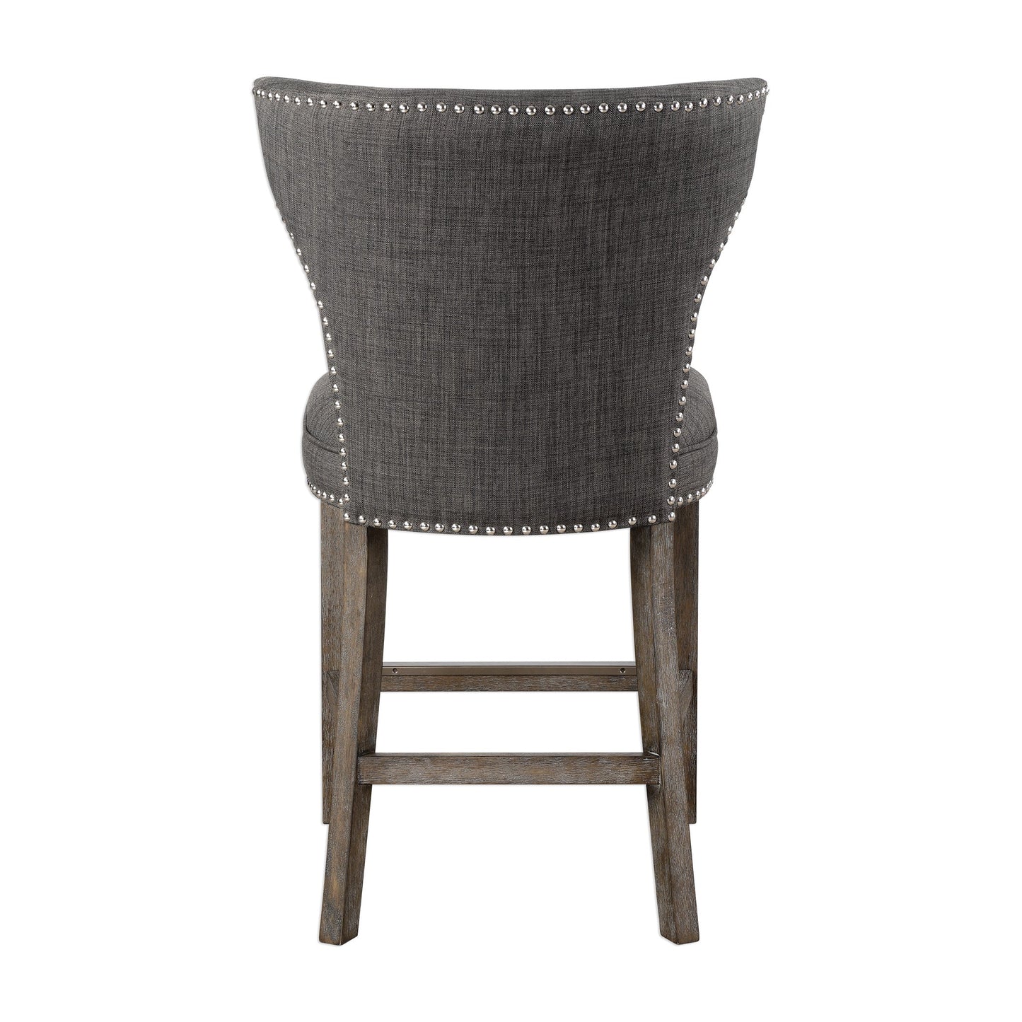 Uttermost Arnaud Charcoal Counter Stool