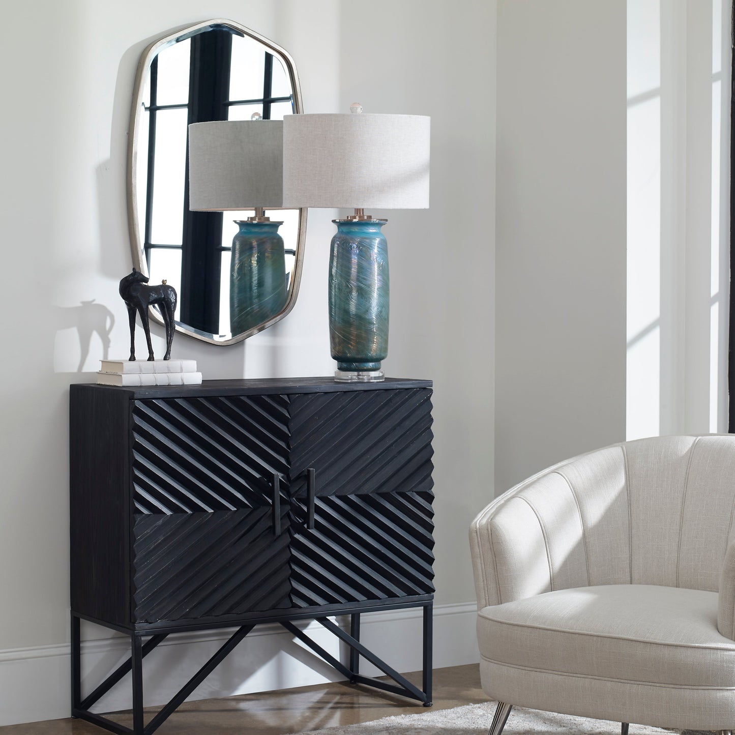 Uttermost Zadie Ebony Accent Cabinet