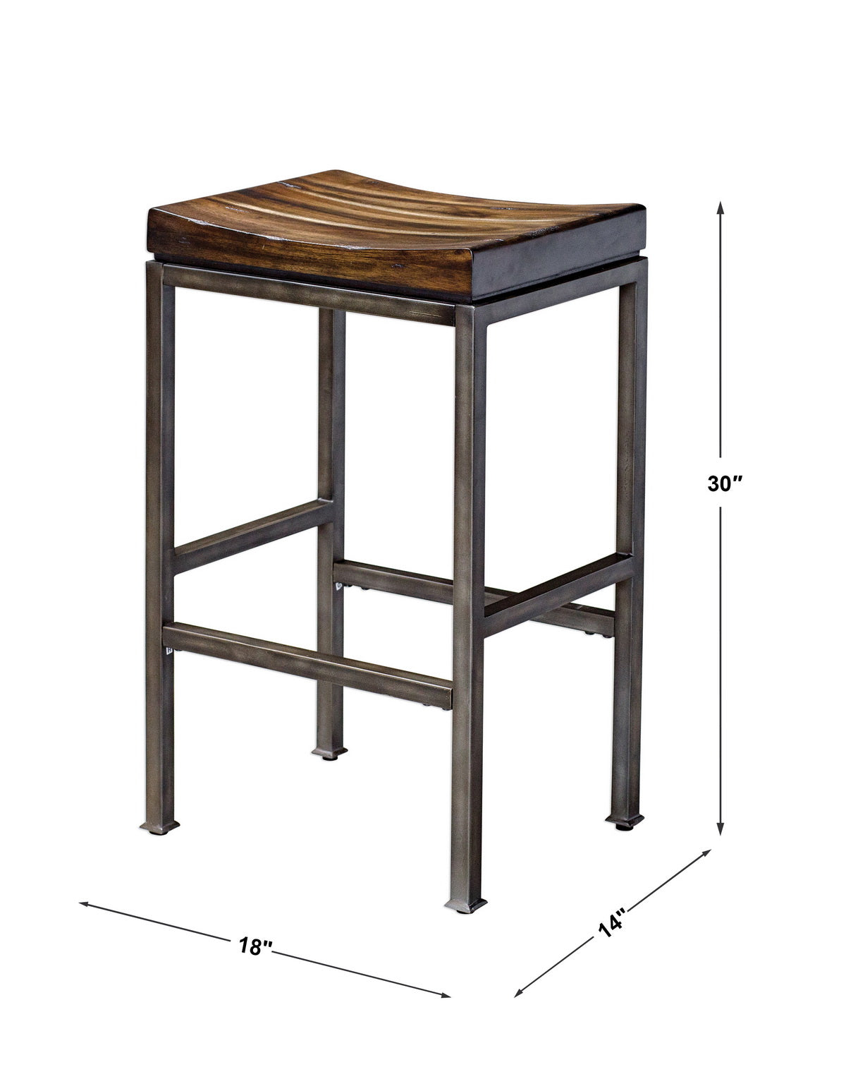 Uttermost Beck Industrial Bar Stool