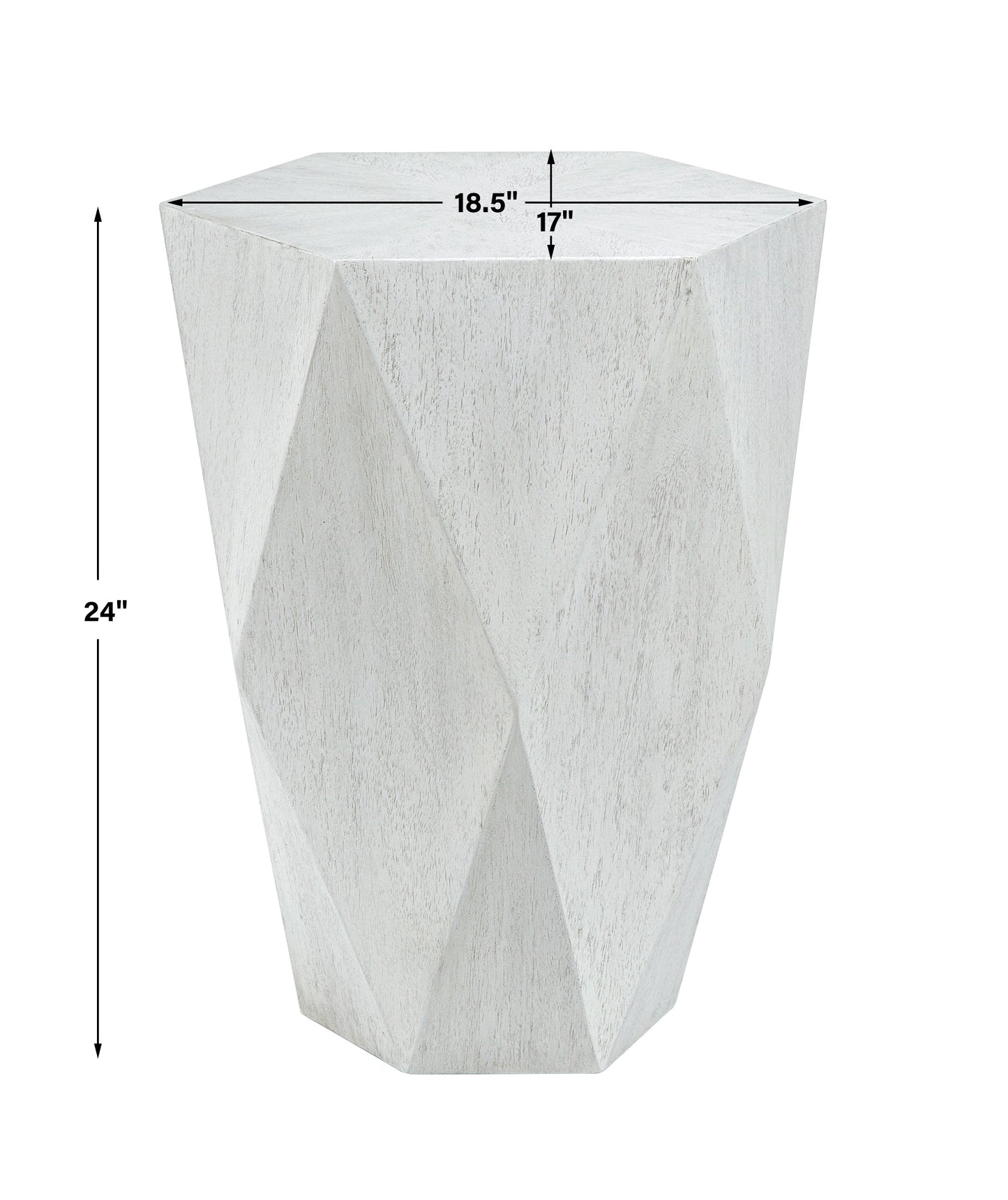 Uttermost Volker White Side Table