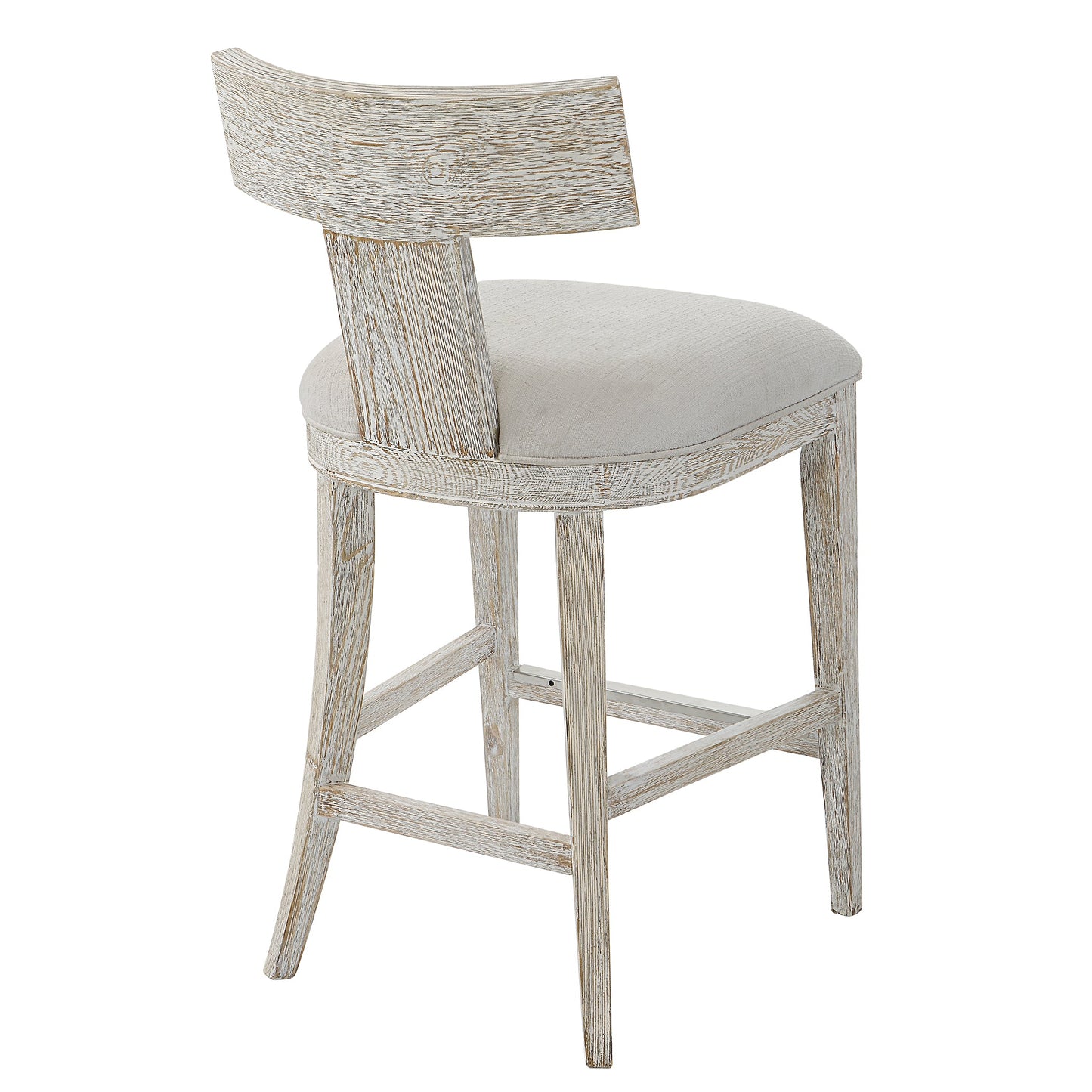 Uttermost Idris White Counter Stool