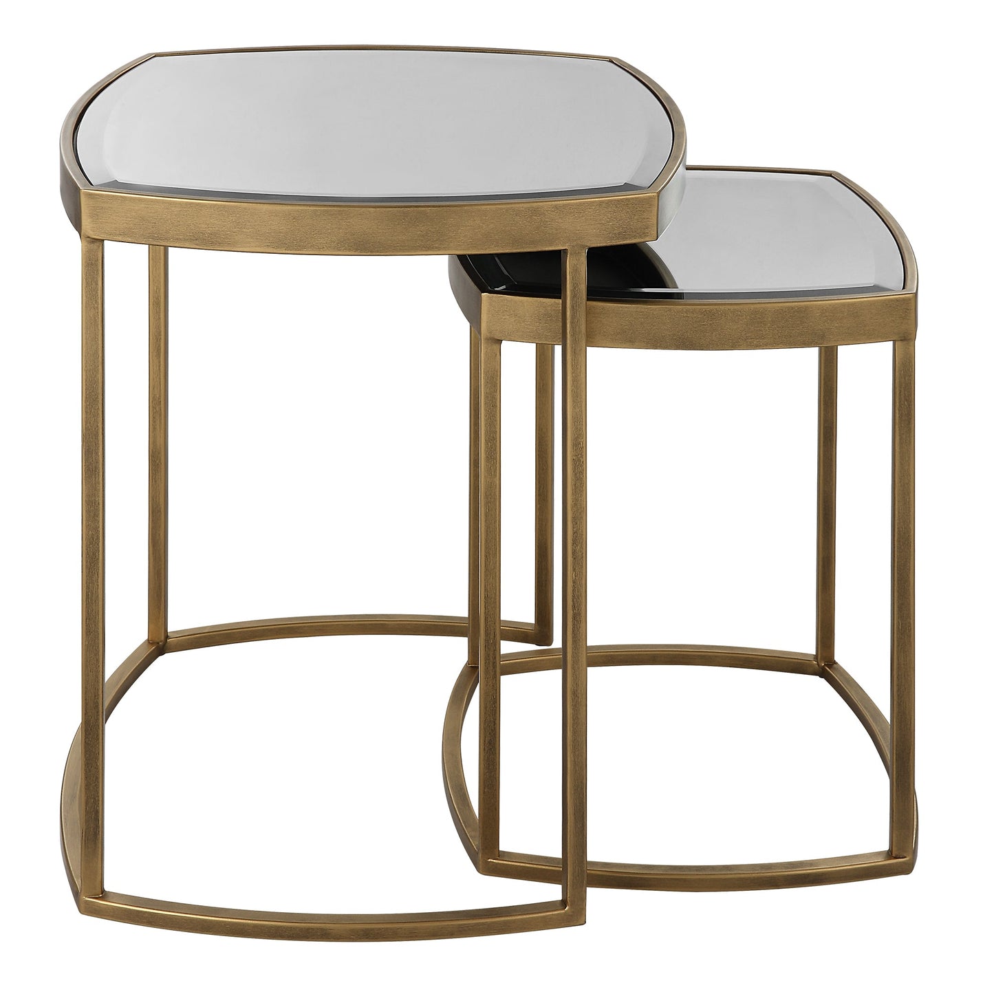 Uttermost Vista Gold Nesting Tables, Set Of 2