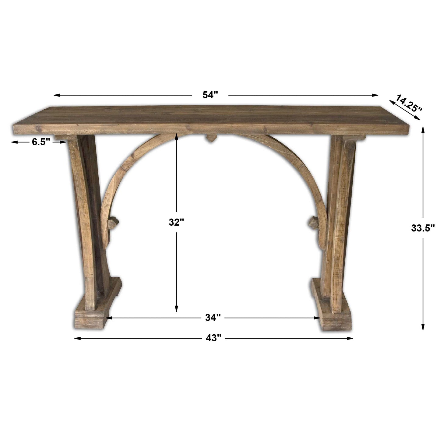 Uttermost Genessis Reclaimed Wood Console Table