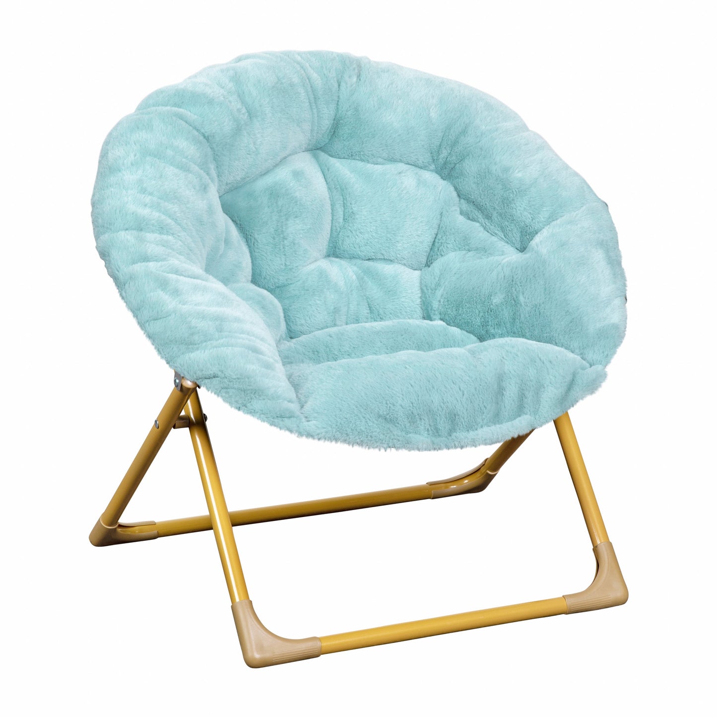 Dusty Aqua Kids Fur Moon Chair FV-FMC-030-DTAQ-SGD-GG