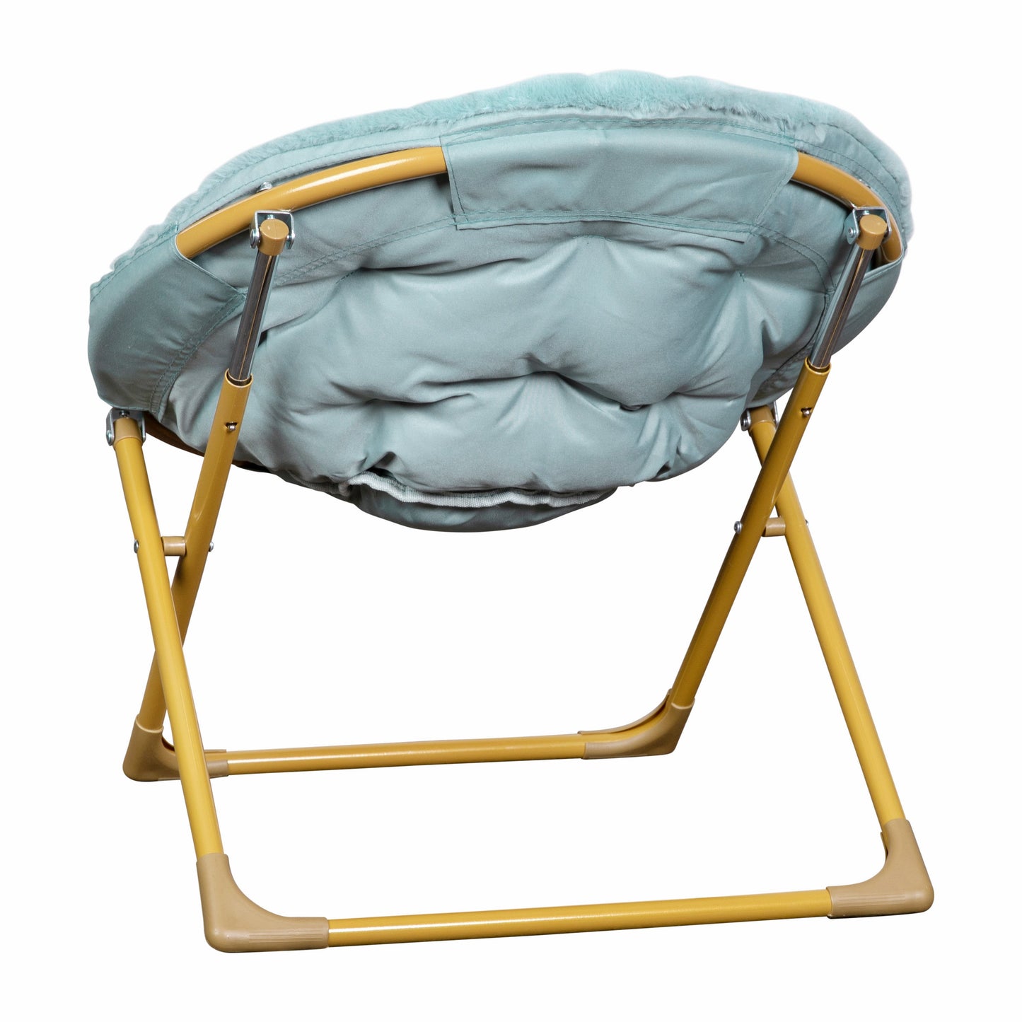 Dusty Aqua Kids Fur Moon Chair FV-FMC-030-DTAQ-SGD-GG