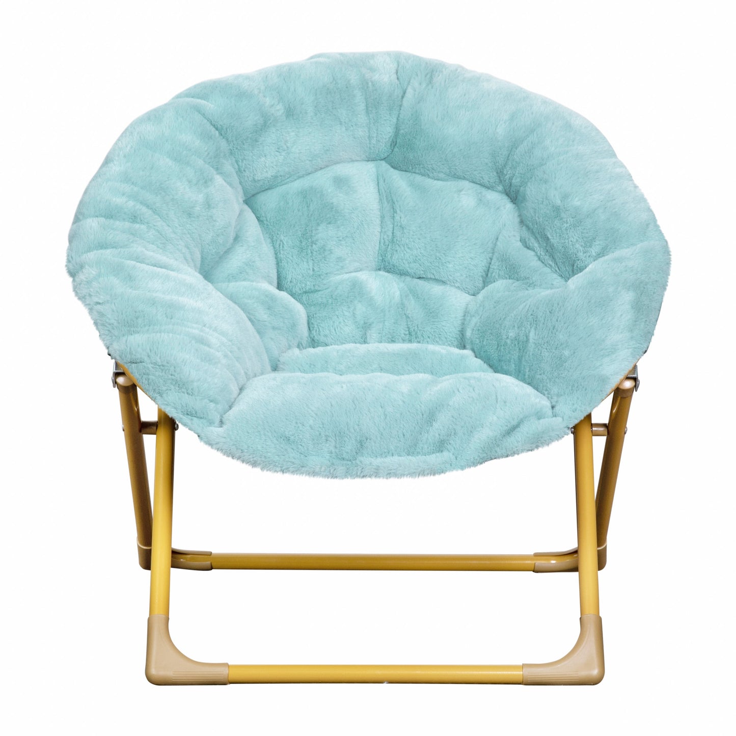 Dusty Aqua Kids Fur Moon Chair FV-FMC-030-DTAQ-SGD-GG