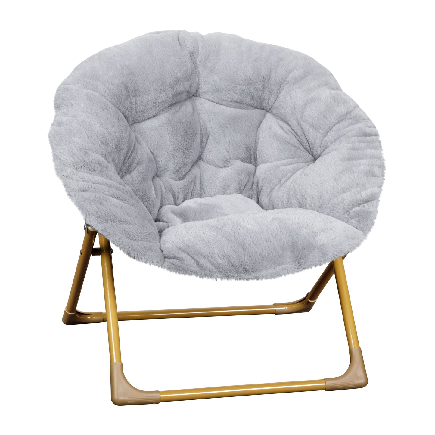 Gray Kids Fur Moon Chair FV-FMC-030-GY-SGD-GG