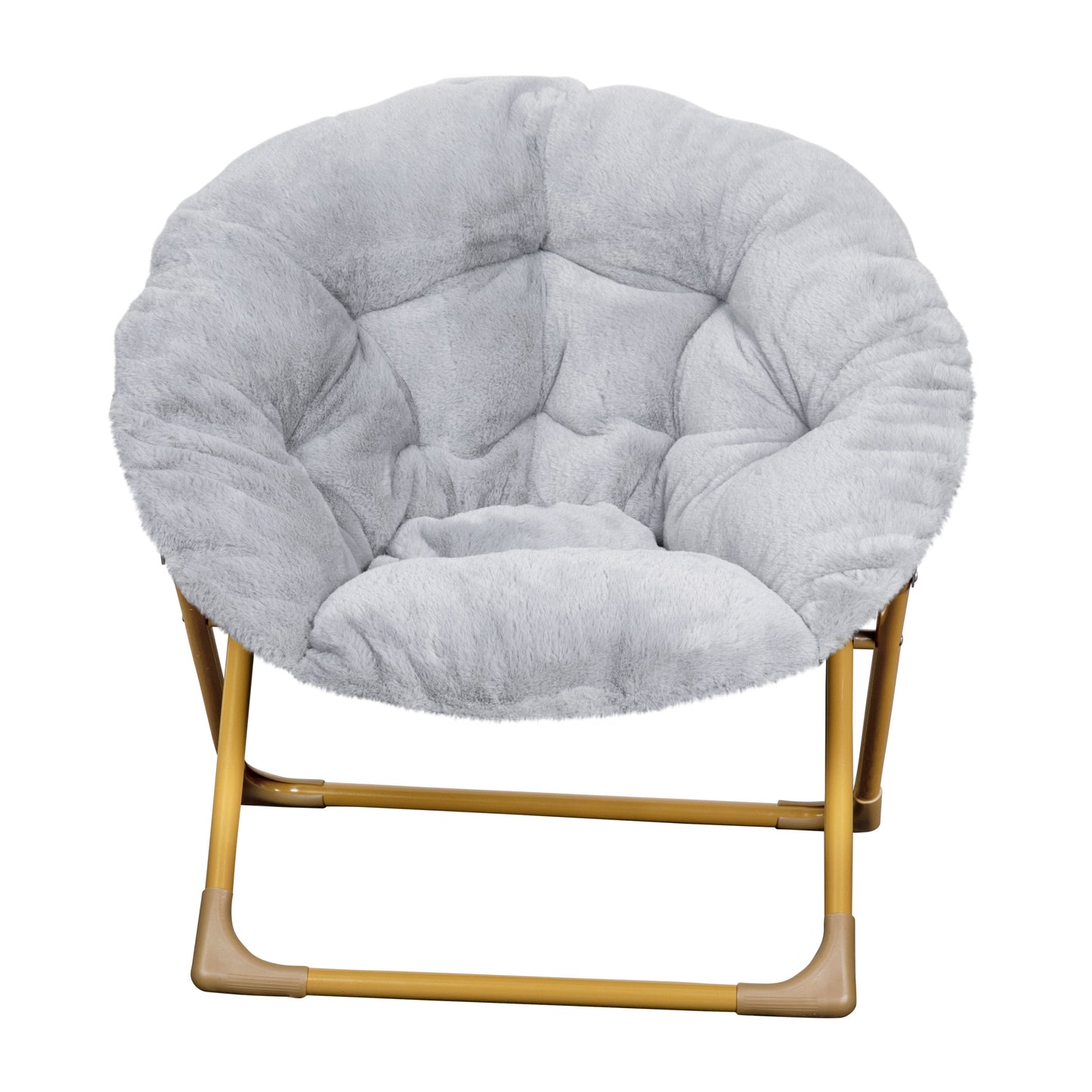 Gray Kids Fur Moon Chair FV-FMC-030-GY-SGD-GG