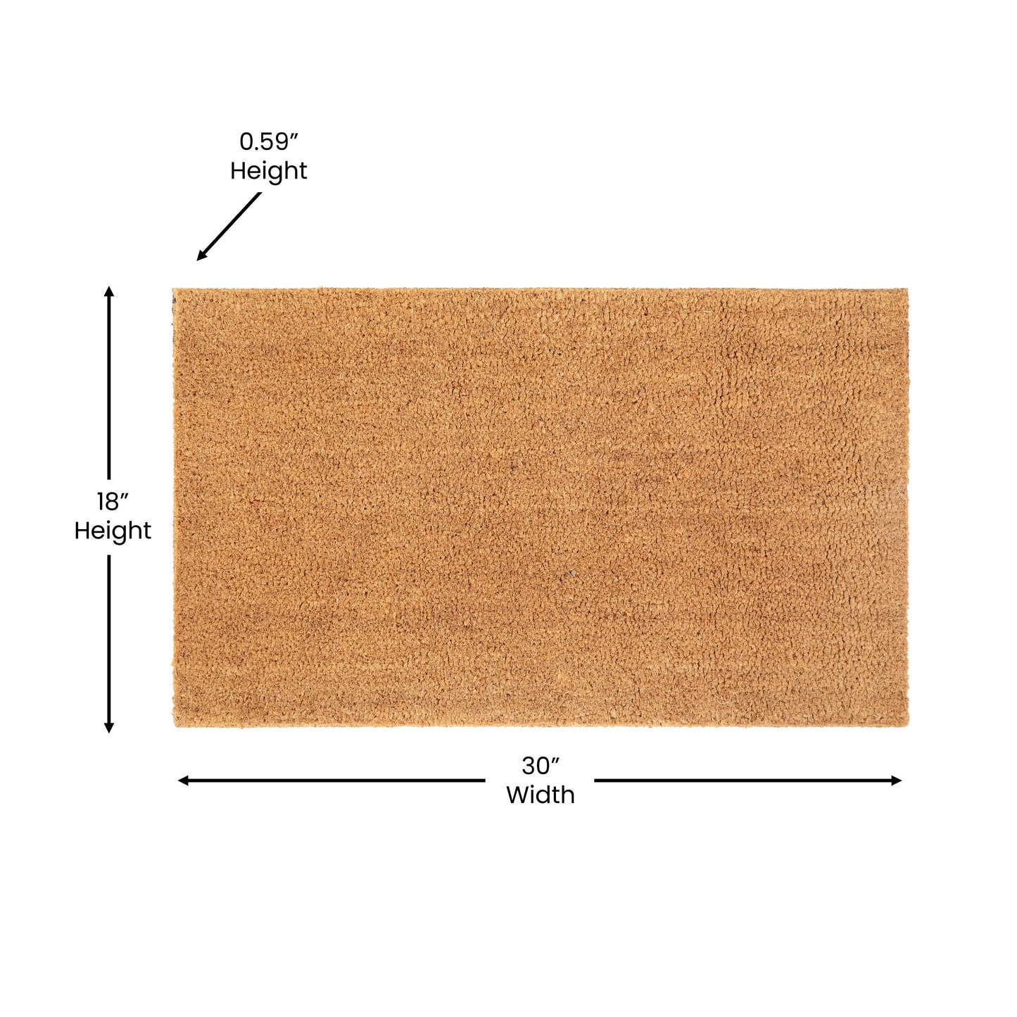 18x30 Natural Coir Doormat FW-FWGE865-NAT-GG