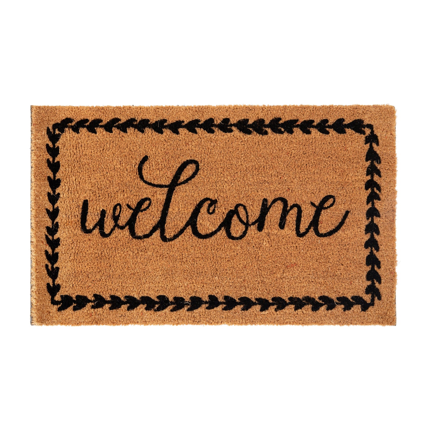 18x30 NAT/BK Welcome Doormat FW-FWGEN410-NATBK-GG