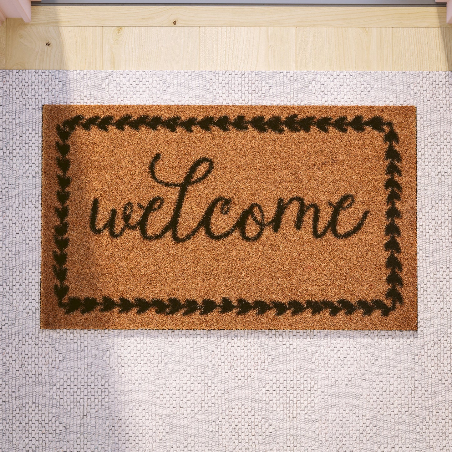 18x30 NAT/BK Welcome Doormat FW-FWGEN410-NATBK-GG