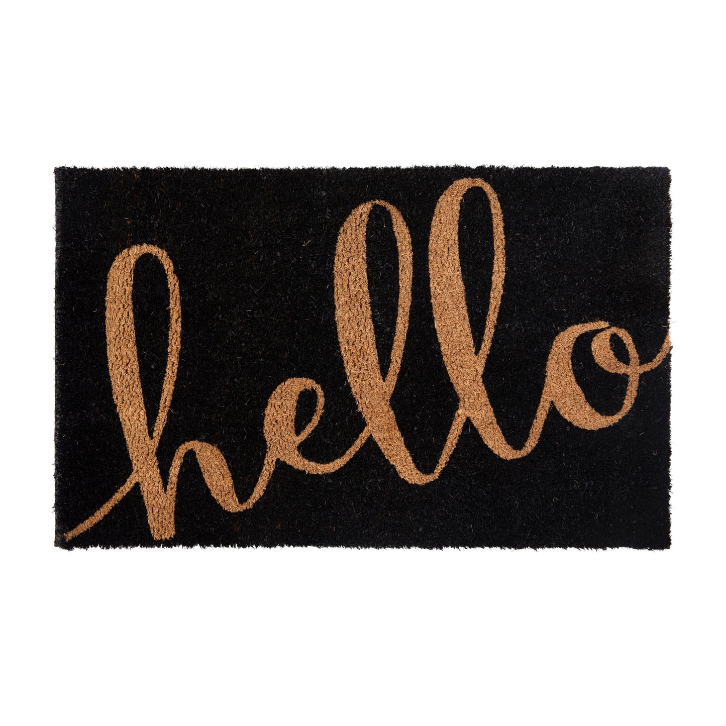 18x30 Black/NAT Hello Doormat FW-FWGEN411-BKNAT-GG