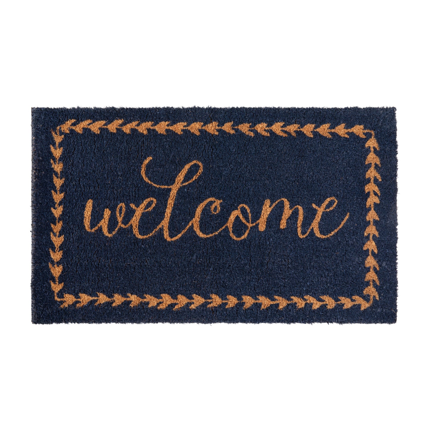 18x30 NVY/NAT Welcome Doormat FW-FWGEN415-NAVNAT-GG