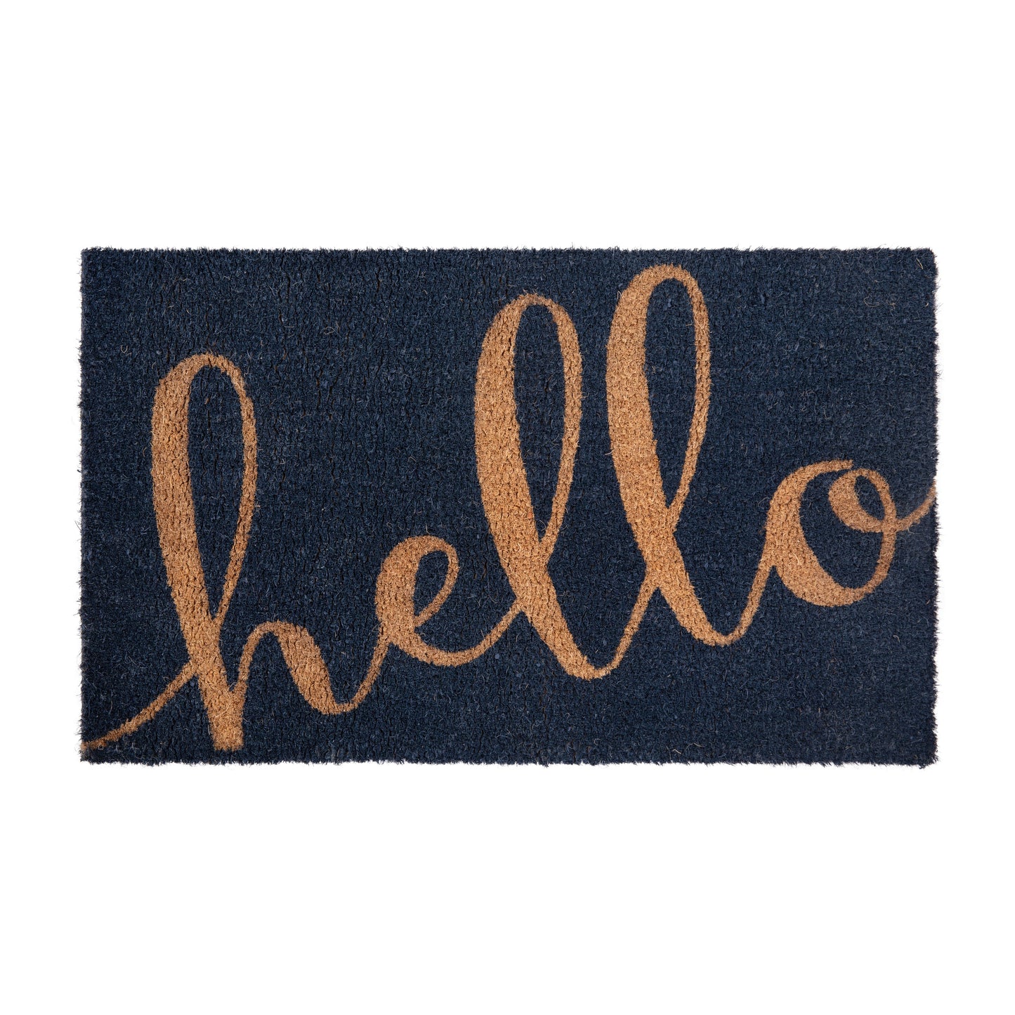 18x30 Navy/NAT Hello Doormat FW-FWGEN417-NAVNAT-GG