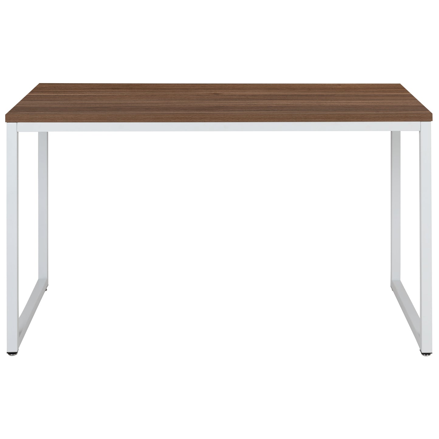 Walnut Commercial Desk GC-GF156-12-WAL-WH-GG