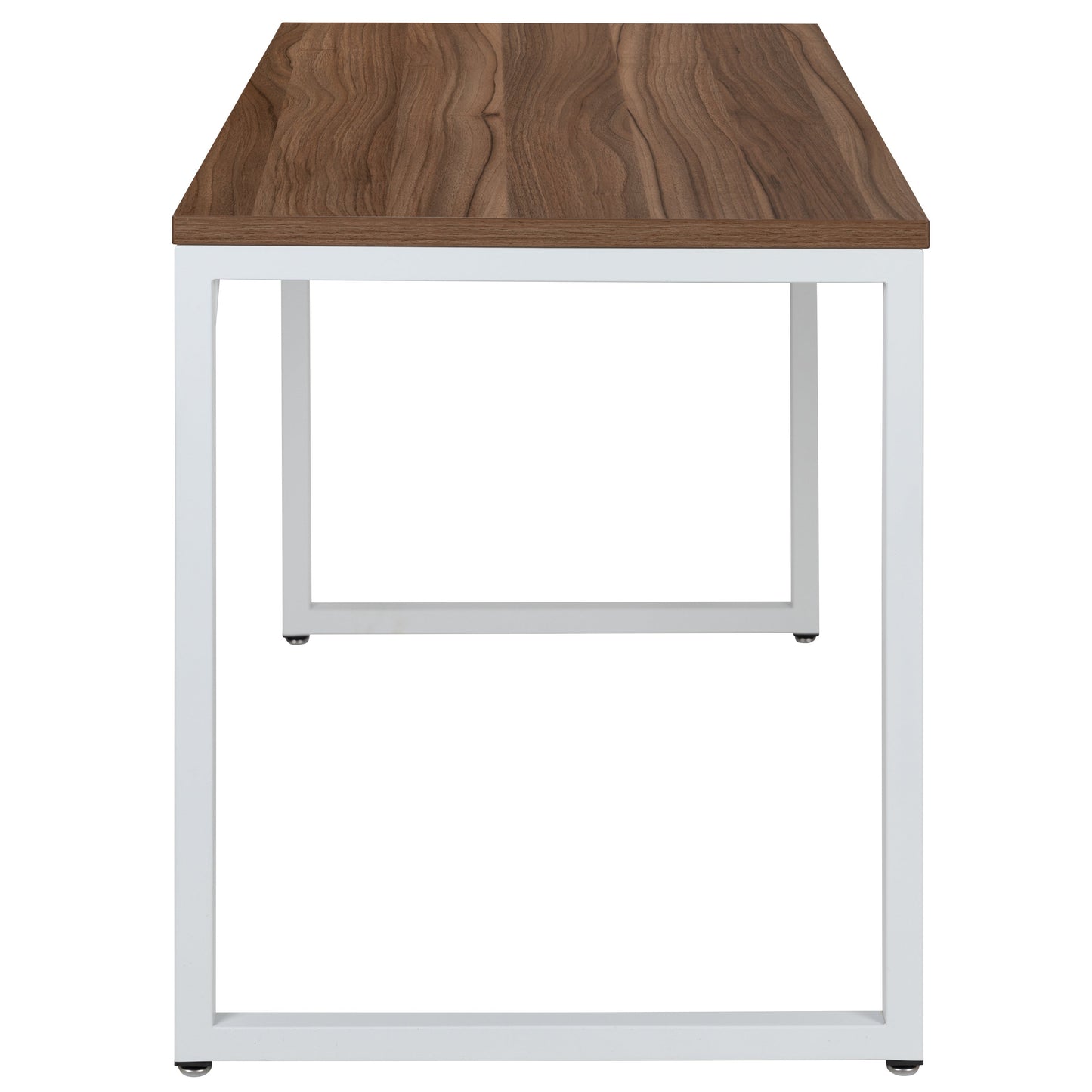 Walnut Commercial Desk GC-GF156-12-WAL-WH-GG