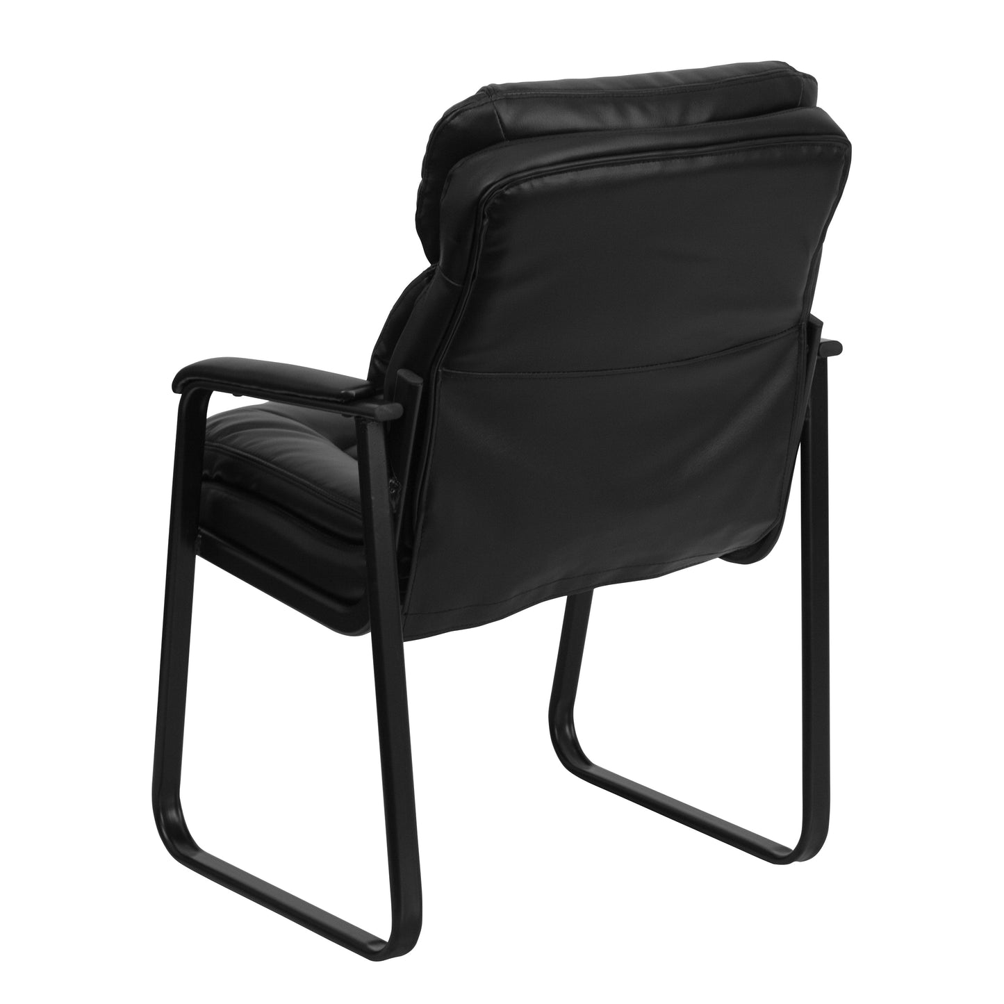 Black Leather Side Chair GO-1156-BK-LEA-GG