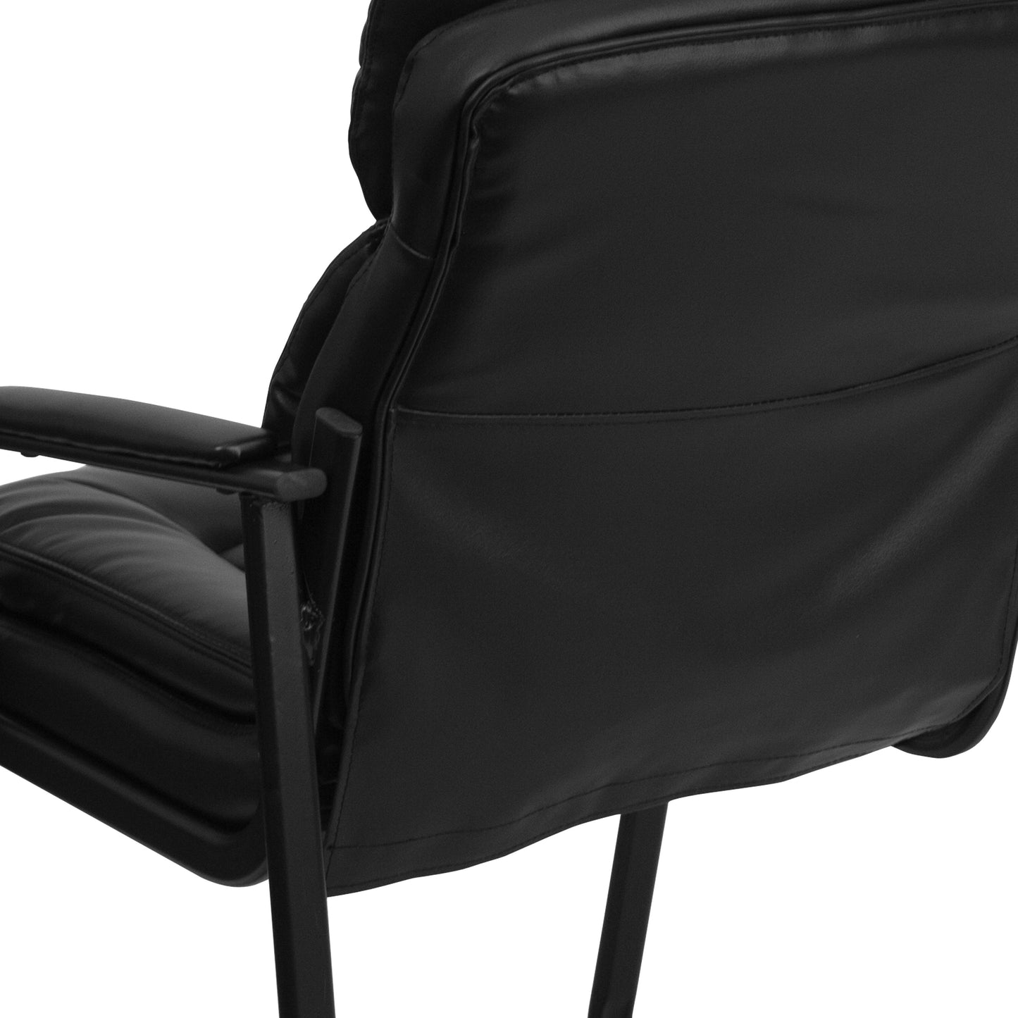 Black Leather Side Chair GO-1156-BK-LEA-GG