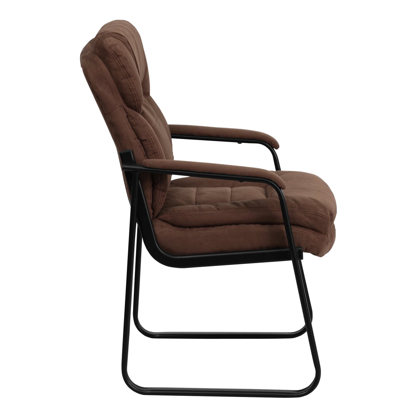 Brown Microfiber Side Chair GO-1156-BN-GG