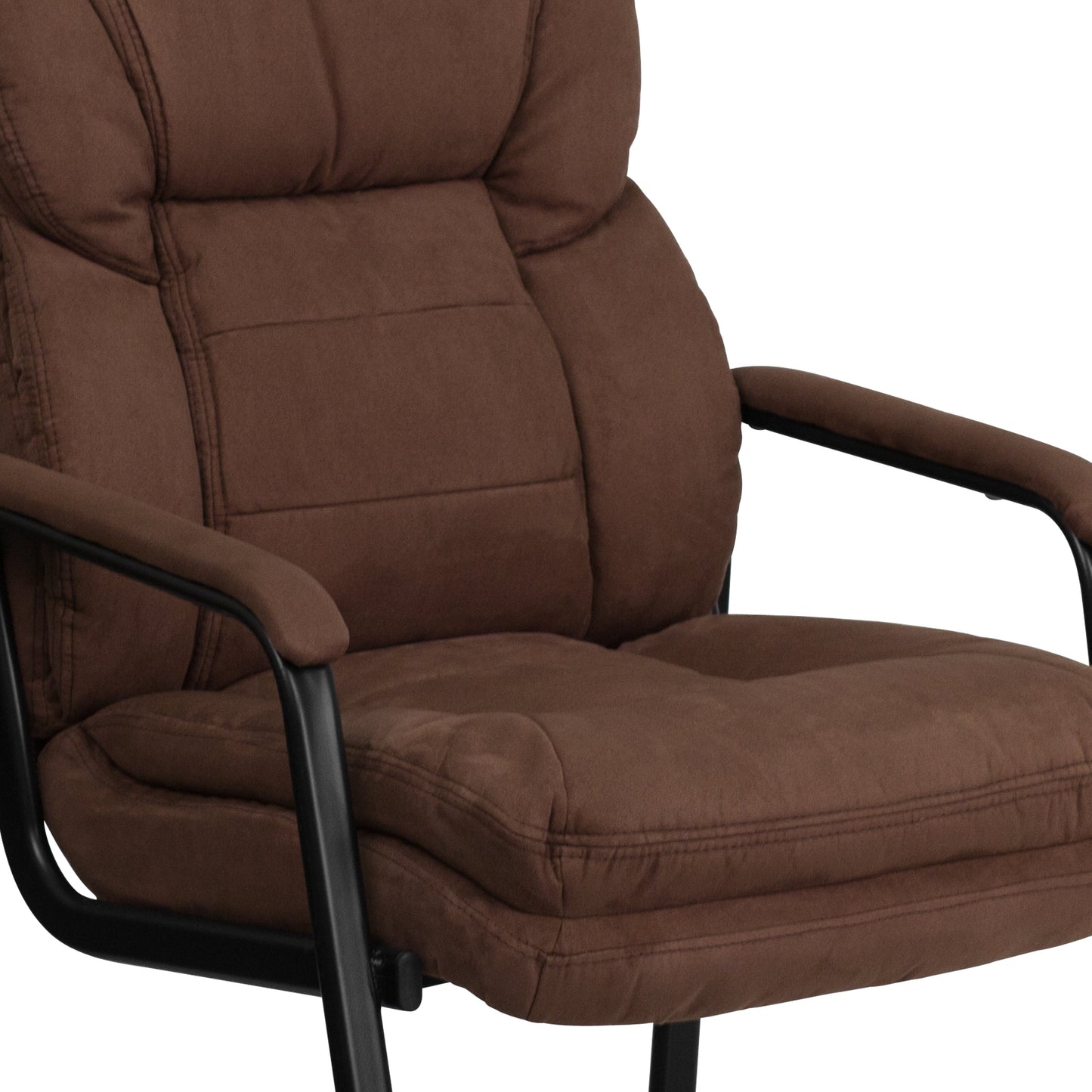 Brown Microfiber Side Chair GO-1156-BN-GG