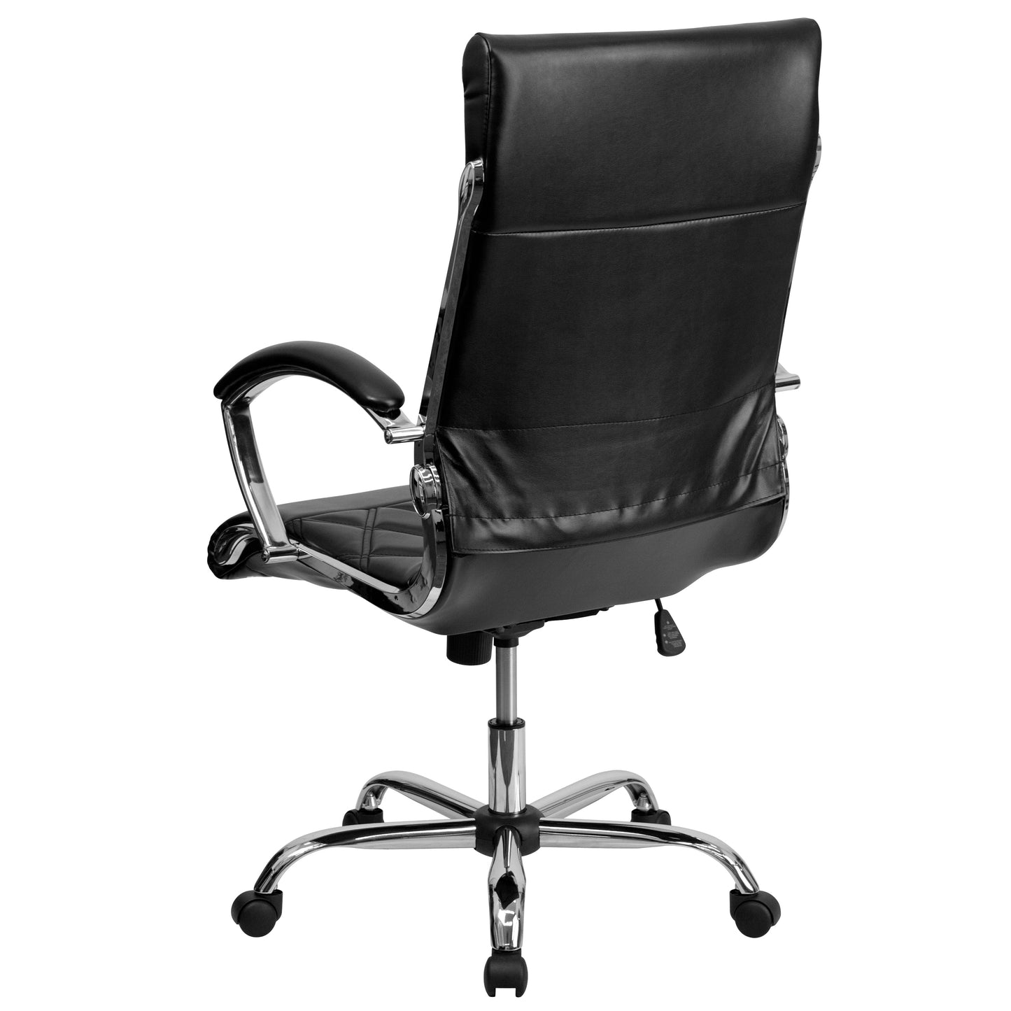 Black High Back Leather Chair GO-1297H-HIGH-BK-GG