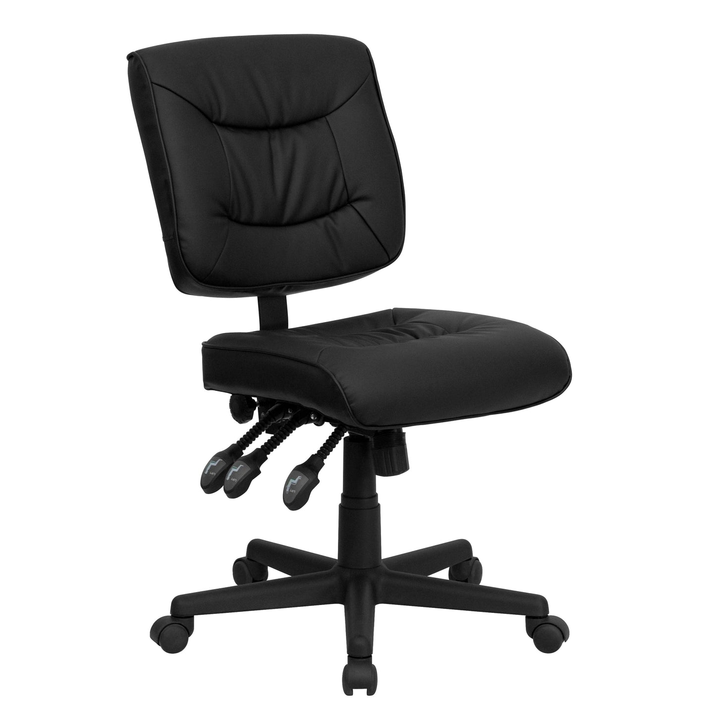 Black Mid-Back Task Chair GO-1574-BK-GG