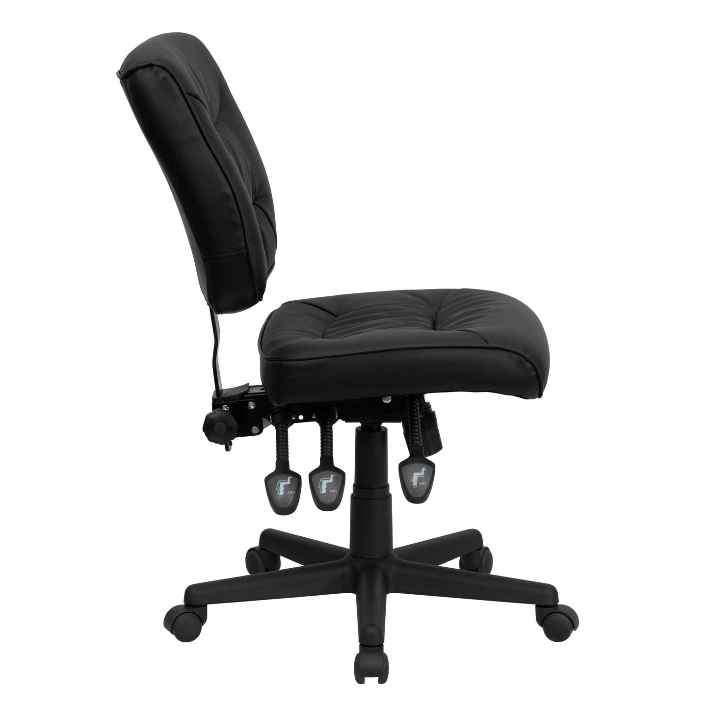 Black Mid-Back Task Chair GO-1574-BK-GG