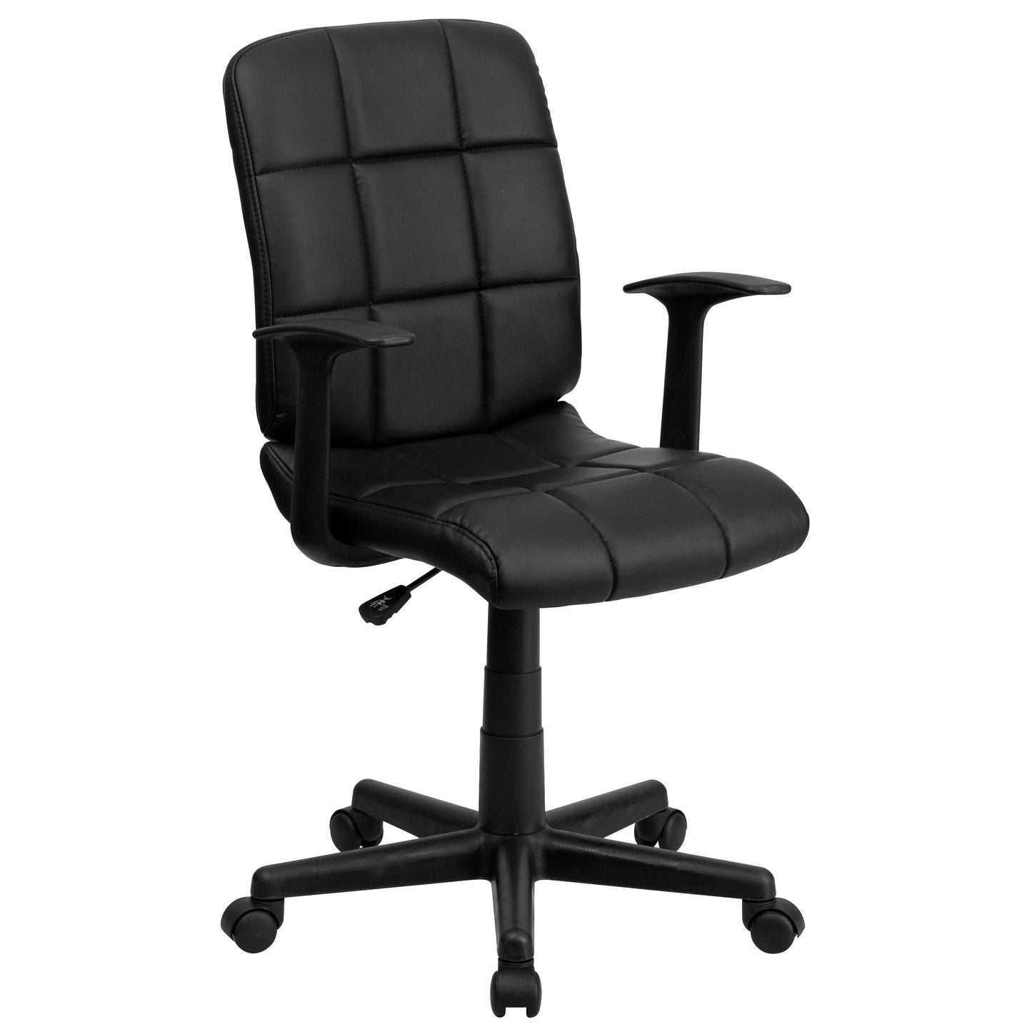 Black Mid-Back Task Chair GO-1691-1-BK-A-GG